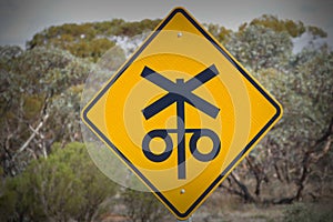 Railway Crossing Sign