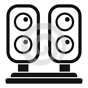 Railway crossing stop lights icon simple vector. Transport caution