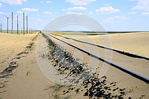 Railway in the desert