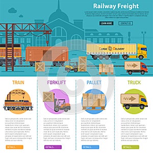Railway Freight infographics