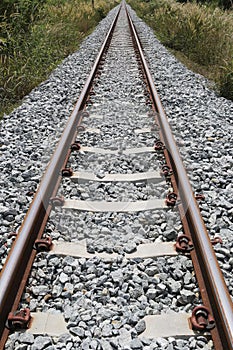 Railway and Grassy of Grass.