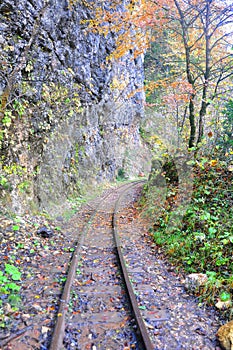 Railway in the Guam Gorge. Mezmay, Russia