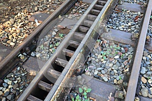 Railway Iron Track Standard Gauge with Rack