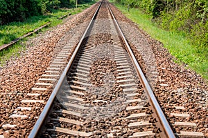 Railway line in cantry side