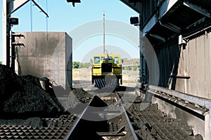 Railway Machinery at a Coal Fired Power Plant