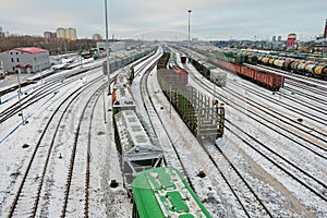 Railway marshalling yard