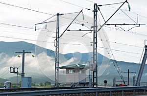 Railway in the mountains