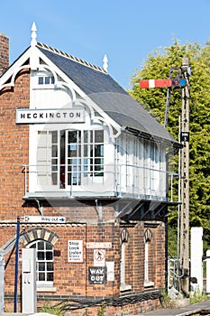 railway museum and railway station, Heckington, East Midlands, E