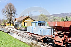 railway museum in Zubrnice, Czech Republic