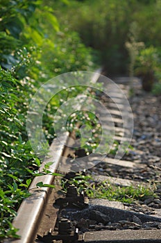 Railway and plant