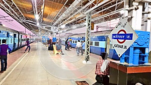 Railway platform of Katihar station