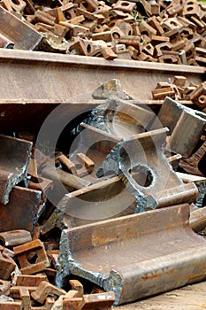 Railway rails scrap 5