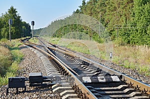 Railway siding automatic switch.