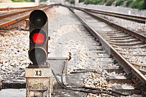 Railway signal led light