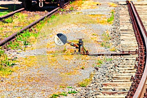 Railway signal and railway switch