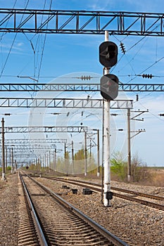 Railway and signal a semaphore