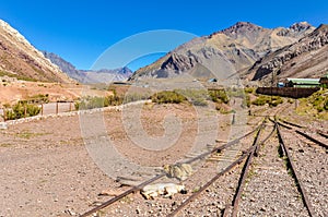 Railway Station, The Andes around Mendoza, Argentina