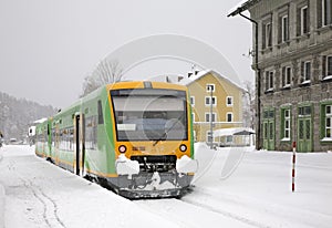 Railway station in Bayerisch Eisenstein. Bavaria. Germany