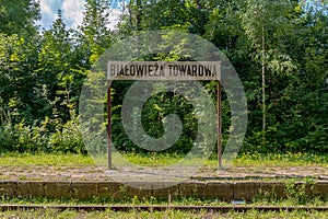 Railway station Bialowieza Towarowa
