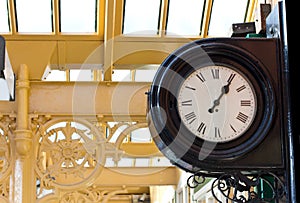 Railway station clock