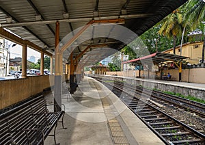 Railway station in Colombo, Sri Lanka