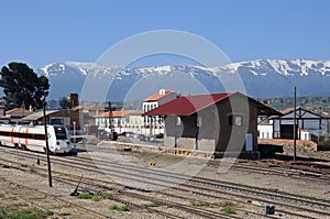 Railway station, Guadix, Spain. photo