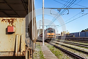 Railway station, merchandise / merchand trains