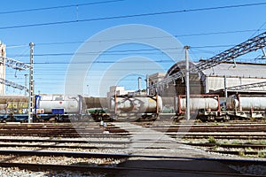 Railway station, merchandise / merchand trains