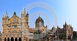 The railway station in Mumbai, India