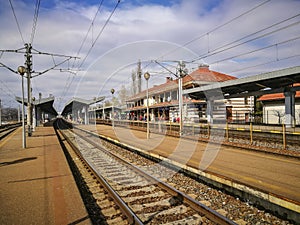 Railway station in Ploiesti City, Romania