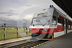 Railway station in Poprad. Slovakia