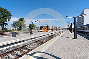 Railway station in Tallinn, Estonia photo