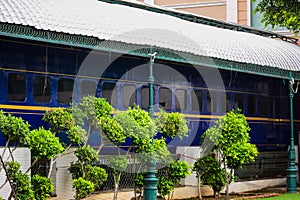 Railway Station theme inside resort in Delhi India, Train Coaches as Resort room