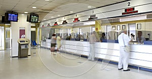 Railway station ticket office