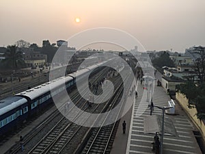 Railway Station Very Nice picture Bhagalpur Bihar. photo
