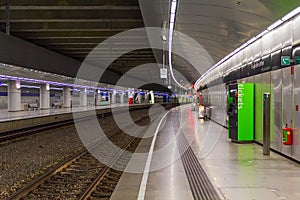 Railway station at Vienna Airport Austria