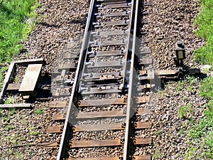 Railway switch detail