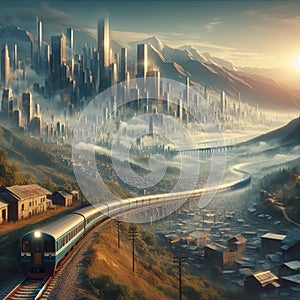 A railway system that connects the land of dreams with the rea