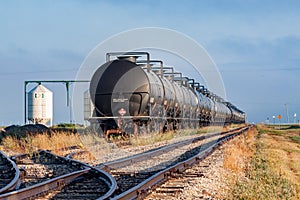 Railway Tank Cars in Storage