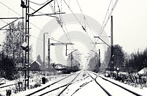 Linee ferroviarie orologio 
