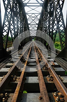 Railway track in Manek Urai, Kelantan, Malaysia