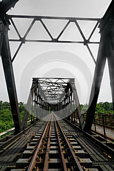 Railway track in Manek Urai, Kelantan, Malaysia