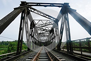 Railway track in Manek Urai, Kelantan, Malaysia