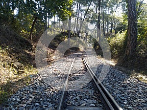 Railway Track in Palampur Himachal Pradesh India