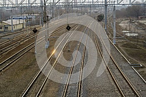 Railway Track at Train Station