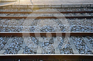 Railway tracks in Leiria