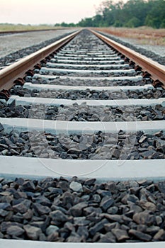 Railway Tracks to the Infinity
