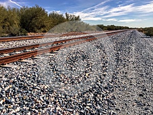 Railway tracks to infinity