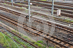 Railway tracks. View from above