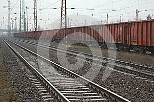 Railway Tracks and Wagons